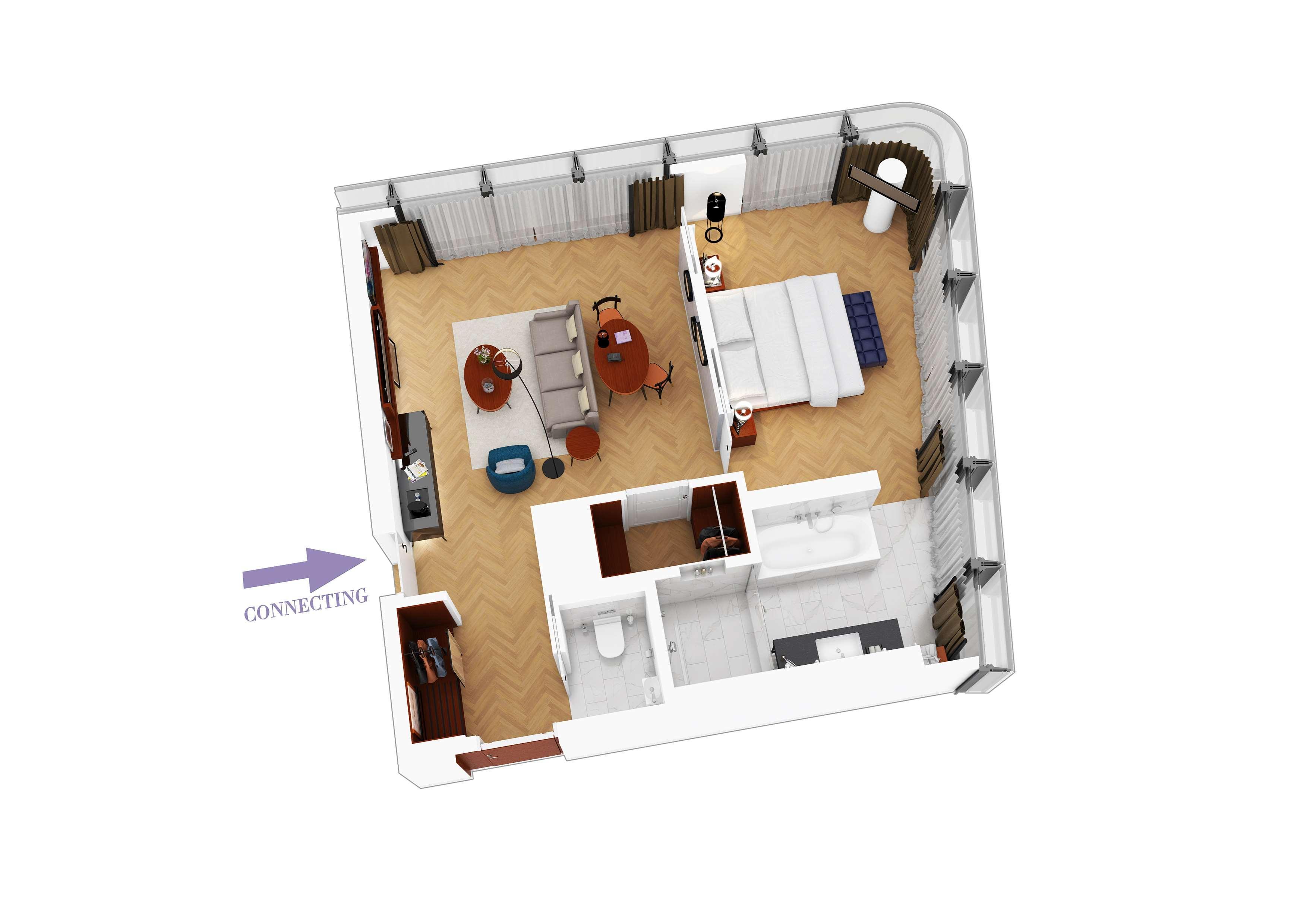 Andaz Vienna Am Belvedere, By Hyatt Exterior photo A floorplan of a typical suite